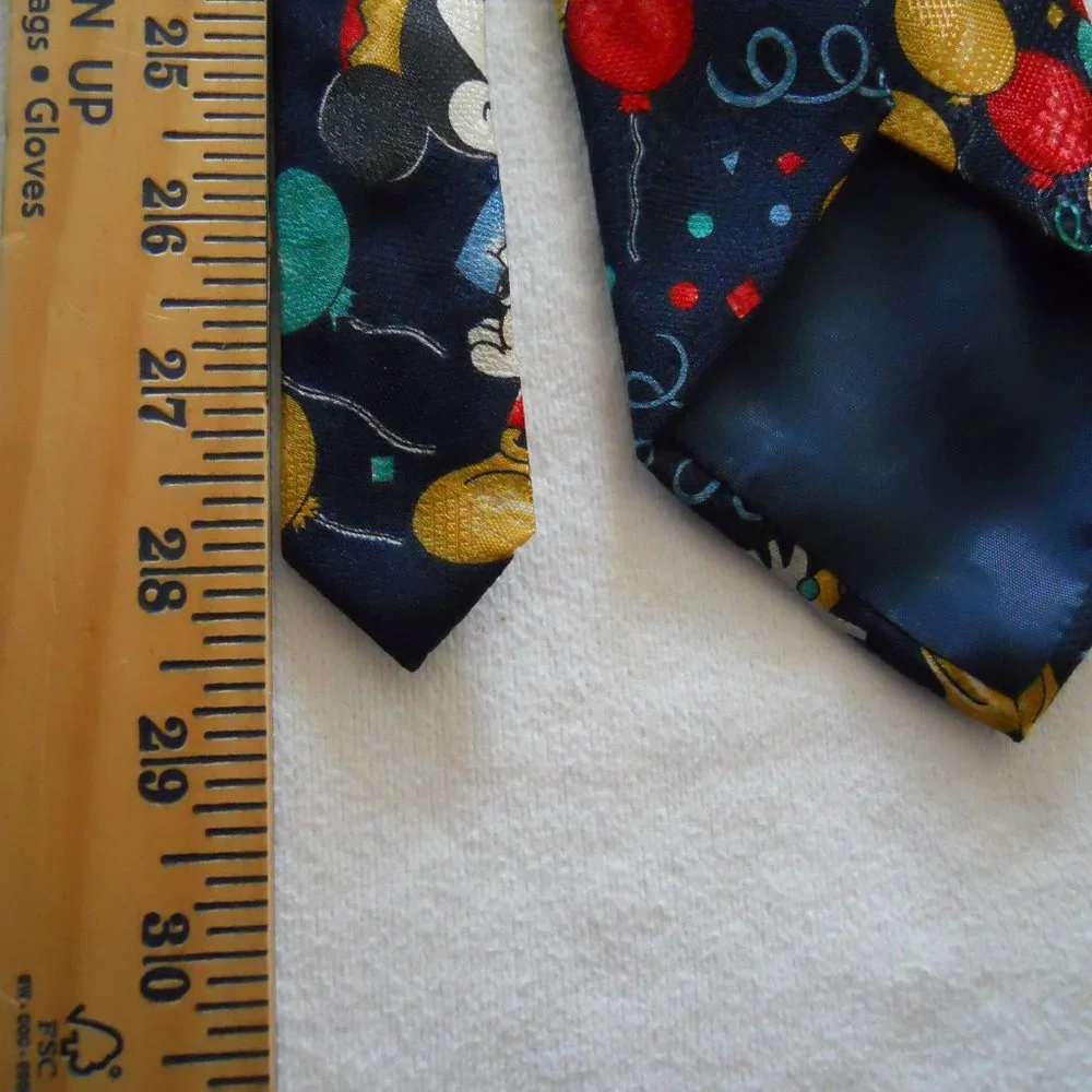 Disney Mickey Unlimited Mens Mickey Party Silk Tie #556131-4286